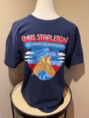 Chris Stapleton All American Road Show Graphic Tee - Navy